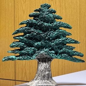 Relief sculpture of the Cedar of Lebanon