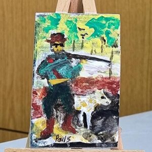 The hunter - art painting