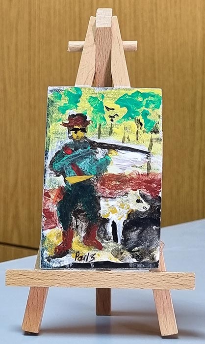 The hunter - art painting