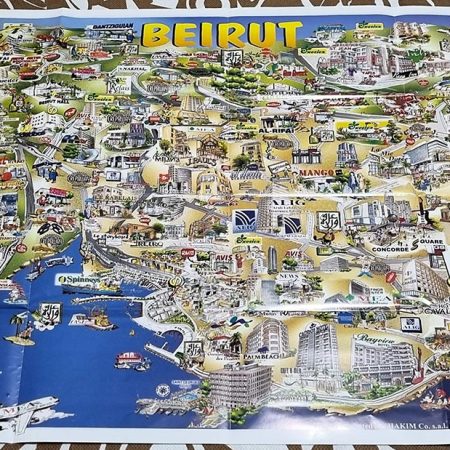 Toon Town Map beirut guide