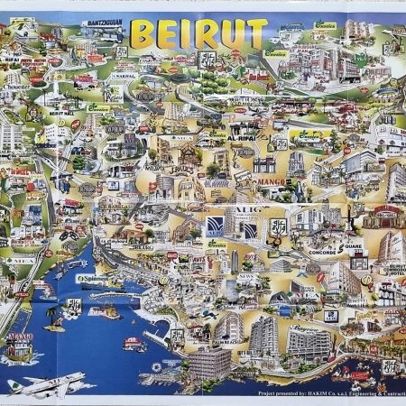 Toon Town Map beirut guide