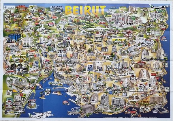 Toon Town Map beirut guide