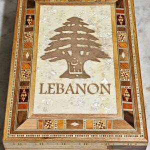 Wooden mosaic box - Image 1