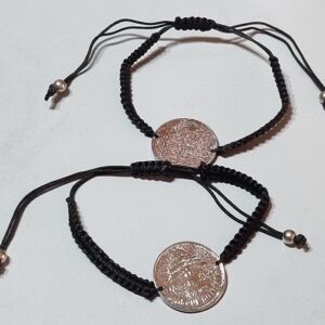 Wristband old Lebanese Lira coin