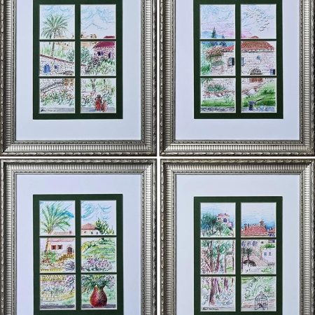 Art through window decorate your house with affordable painting from Lebanon