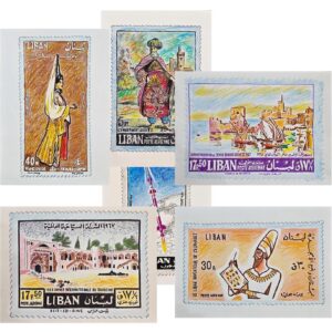 artworks for lebanese stamps