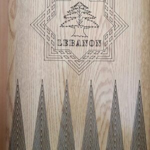 Large handmade wooden backgammon - Image 3