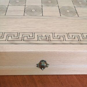 Large handmade wooden backgammon - Image 2