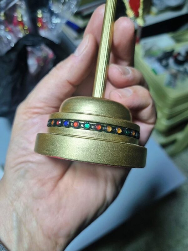 basement is decorated with multicoloured beads