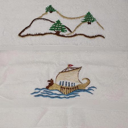 Large bath towels - Lebanese emblem - Image 1