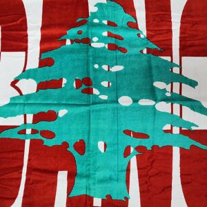 Beach Lebanese towel, cedar national colors - Image 2