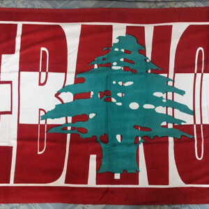 Beach Lebanese towel, cedar national colors - Image 1