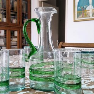 Blown glass from Lebanon - Jug and cups - Image 1