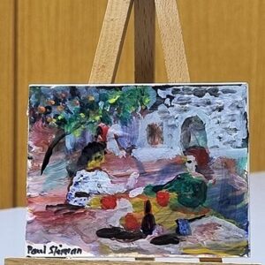 Breakfast at the veranda - Miniature art