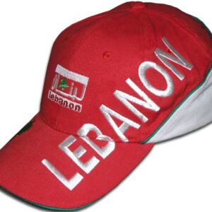 Lebanese cap with the cedar of Lebanon, a map and a badge. - Image 1