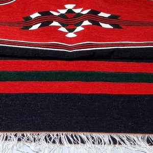 Hand-loomed velvety carpet rug - Image 1