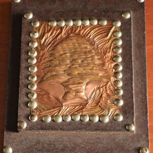 Bas-relief Cedar in copper - Image 2