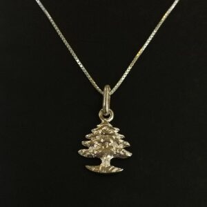 Silver cedar jewel pendant - Image 1
