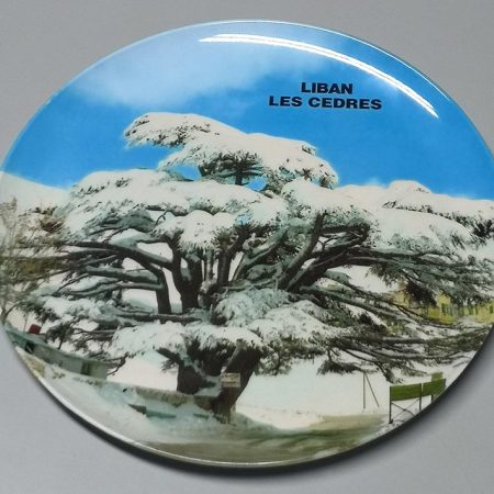 Dish reproducing some great Lebanese destinations - Cedar of Lebanon