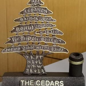 Wooden cedar metal stand - Image 1