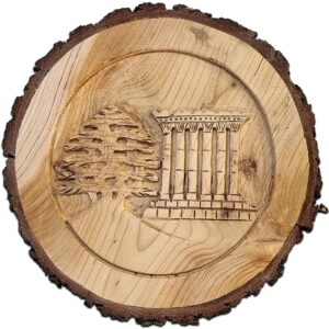 Sculpted half-logs of cedar wood - Image 2