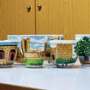 Lebanon unique hand-painted mugs - Image 1