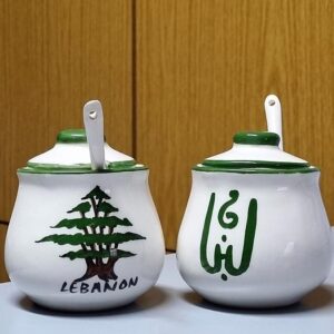 Ceramic sugar bowl and Cedar - Image 1