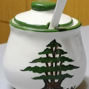 Ceramic sugar bowl and Cedar - Image 3