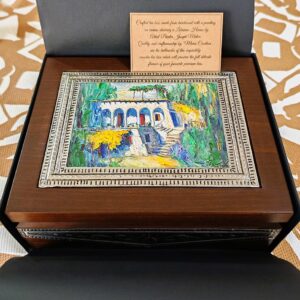 Crafted tea boxes made from hardwoods