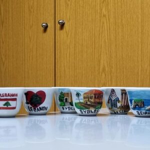 Lebanon ceramic folklore coffee cups - Image 4