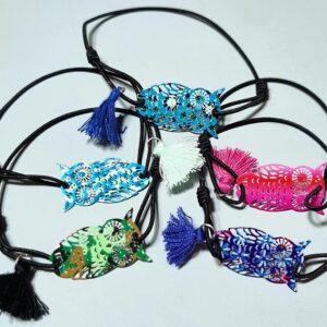elastic bracelet showing owl