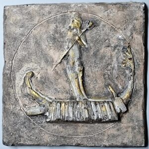 Bas-relief stone - Phoenician ship - Image 5
