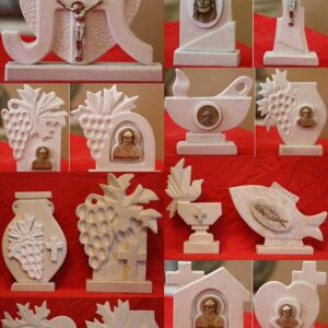 Stone bas-relief: First Catholic Holy Communion & Holy Baptism - Available on request - Image 1