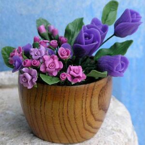 Reproductions of flowers in ceramic from Lebanon - Available on request - Image 3