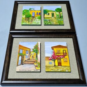Framed art paintings in miniature - Image 2