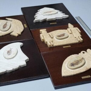 Stone bas-reliefs sculptures on wood - Image 1