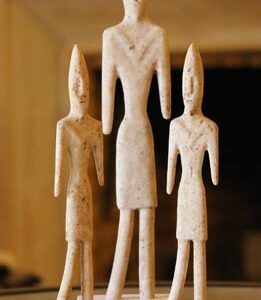 Phoenician statuettes handmade sculpture on Testa stone - Image 2