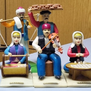 Ceramic folklore statuette - Image 1