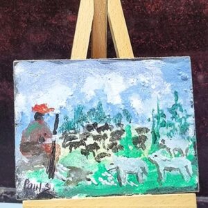 miniature artwork lebanese shepherd