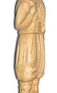Statuette in wood, Lebanese peasant hand-carved - Image 1