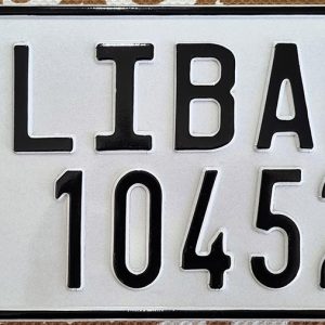 Liban10452 Beautiful Aluminium plates Lebanese emblems