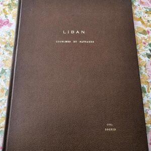 Liban costumes et paysages collection