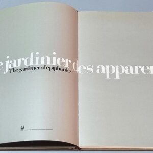 Livre Le Jardinier des apparences - The Gardener of Epiphanies - Omar Onsi
