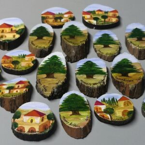 Half-logs cedarwood magnets - Image 2