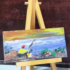 artwork man fishing