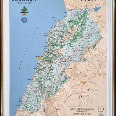3d map of Lebanon خريطة لبنان ثلاثية الأبعاد