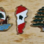 Metal magnet lebanon souvenir