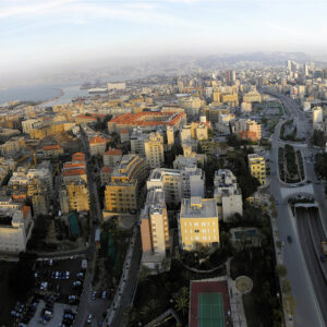 Beirut Aerial view in poster - Image 1