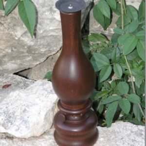 Wooden sculptures - Waterpipe and oil lamp - Image 3