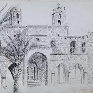 Drawing of churches Jbeil Byblos - Image 2